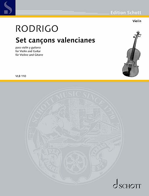 Set cançons valencianes&nbsp;&nbsp;für Violine und Gitarre&nbsp;&nbsp;