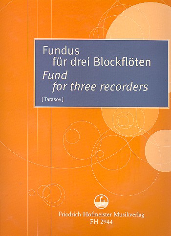 Fundus&nbsp;&nbsp;für 3 Blockflöten (SAT)&nbsp;&nbsp;Partitur und Stimmen