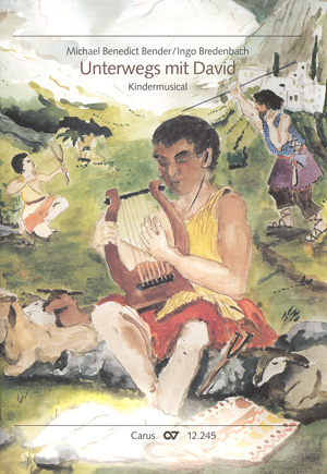 Unterwegs mit David Kindermusical für&nbsp;&nbsp;Kinderchor, Klavier, Klarinette und Kontrabass&nbsp;&nbsp;(Schlagzeug ad lib),  Partitur