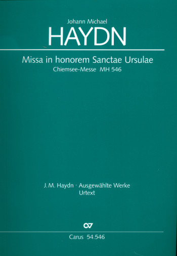 Missa in honorem Sanctae Ursulae MH546  für Soli (SATB), gem Chor, Instrumente und Bc  Partitur