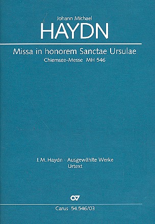 Missa in honorem Sanctae Ursulae MH546  für Soli (SATB), gem Chor, Instrumente und Bc  Klavierauszug
