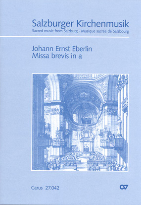Missa brevis a-Moll für Soli (SATB), gem Chor,  2 Violinen, 3 Posaunen und Bc  Partitur