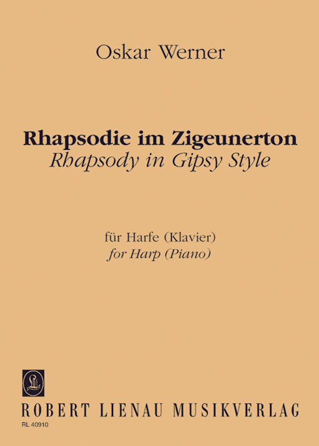 Rhapsodie im Zigeunerton&nbsp;&nbsp;für Harfe (Klavier)&nbsp;&nbsp;