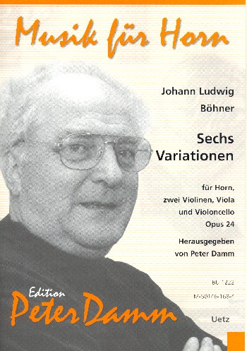 6 Variationen op.24 für Horn, 2 Violinen,  Viola und Violoncello  Partitur und Stimmen