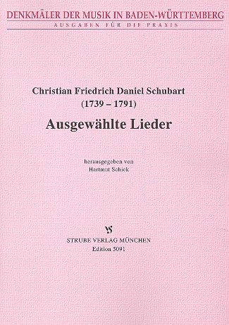 Ausgewählte Lieder für Gesang und Klavier  Schick, Hartmut,  Hrsg.  