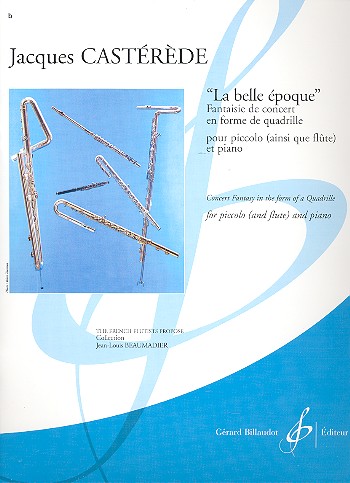 La belle époque&nbsp;&nbsp;pour piccolo (ainsi que flute) et piano&nbsp;&nbsp;