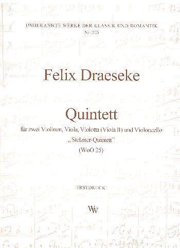Quintett WoO25 für 2 Violinen,  Viola, Violotta (Viola 2) und Violoncello  Partitur und Stimmen
