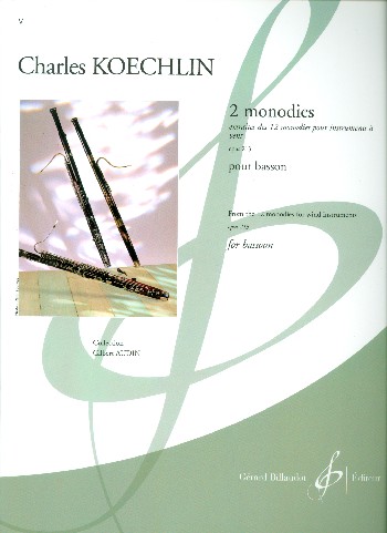 2 monodies op.213 pour  basson  Collection Gilbert Audin