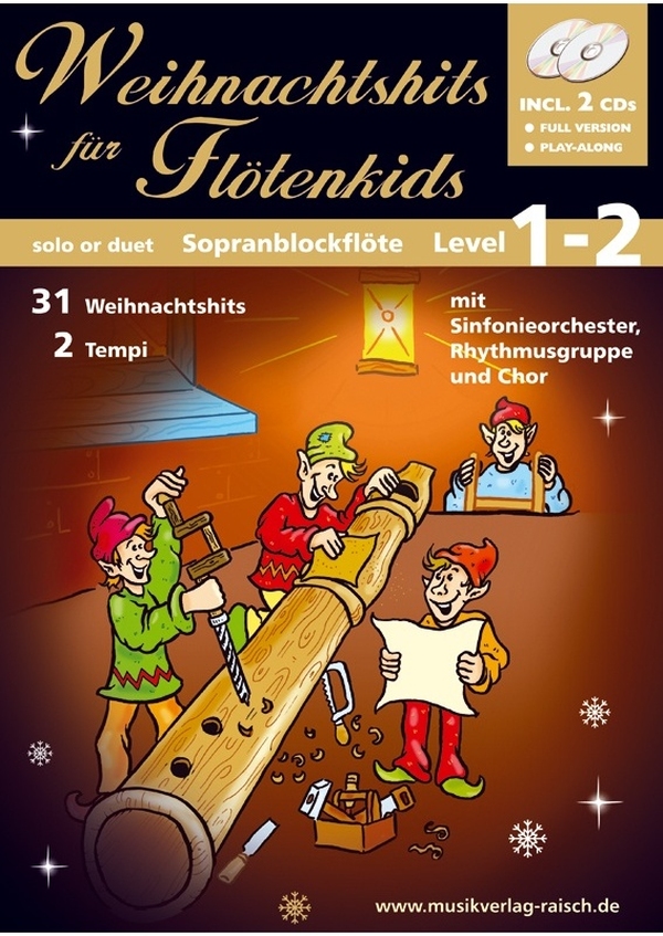 Weihnachts-Hits für Flötenkids (+2 CD's)