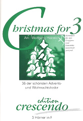 Christmas for 3  für 3 Hörner in F  Partitur
