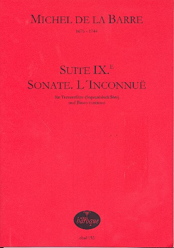Suite no.9&nbsp;&nbsp;für Traversflöte (Sopranblockflöte) und Bc&nbsp;&nbsp;