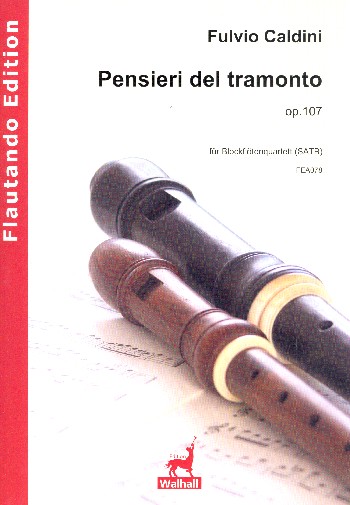 Pensieri del tramonto op.107&nbsp;&nbsp;für 4 Blockföten (SATB)&nbsp;&nbsp;Partitur und Stimmen
