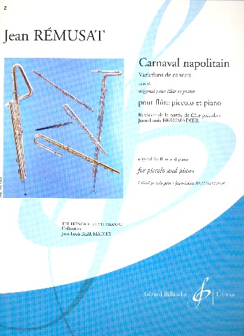 Carnaval napolitain variations&nbsp;&nbsp;de concert op.40 pour flute piccolo&nbsp;&nbsp;et piano