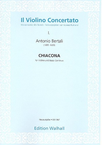 Chiacona  für Violine und Bc  