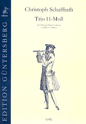 Trio h-Moll  für 2 Flöten (Violinen) und Bc  