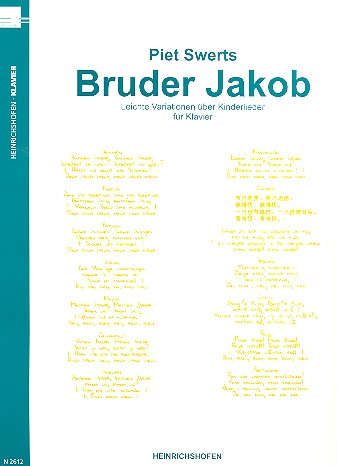 Leichte Variationen über Kinderlieder&nbsp;&nbsp;für Klavier&nbsp;&nbsp;