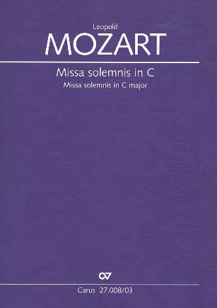 Missa solemnis C-Dur für Soli (SATB),  Chor und Orchester  Klavierauszug (la)