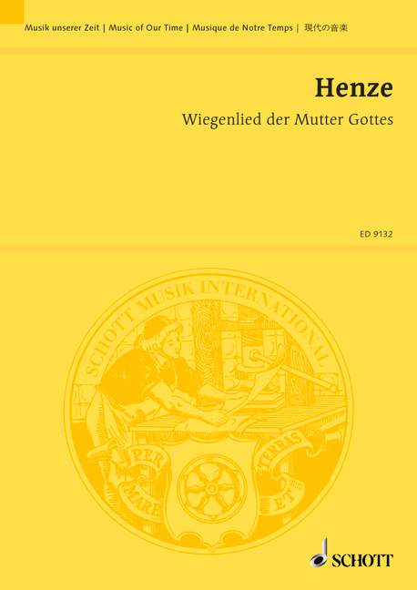 Wiegenlied der Mutter Gottes&nbsp;&nbsp;für Knabenstimme oder einstimmigen Knabenchor und 9 Soloinstrumente&nbsp;&nbsp;Studienpartitur