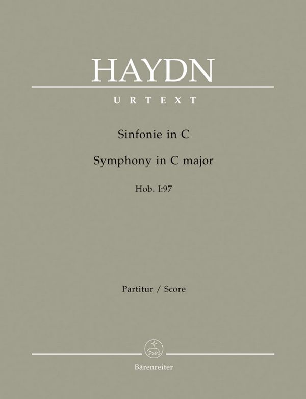 Sinfonie C-Dur Nr.97 Hob.I:97&nbsp;&nbsp;für Orchester&nbsp;&nbsp;Partitur