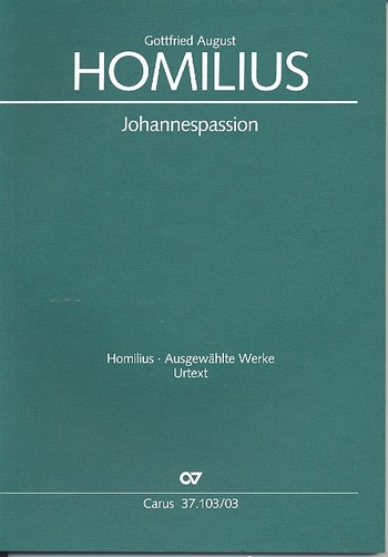 Johannespassion HoWV I.4  für Soli, gem Chor und Orchester  Klavierauszug