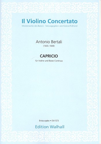 Capricio  für Violine und Bc  