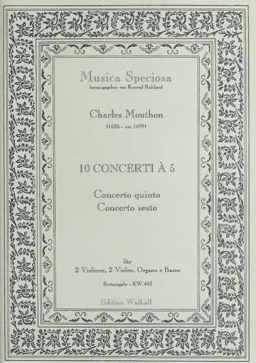 10 Concerti à 5 Band 3 (Nr.5-6):  für 2 Violinen, 2 Violen und Bc  Partitur und Stimmen