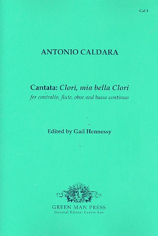 Clori, mia bella Clori cantata for  contralto, flute, oboe and bc  parts