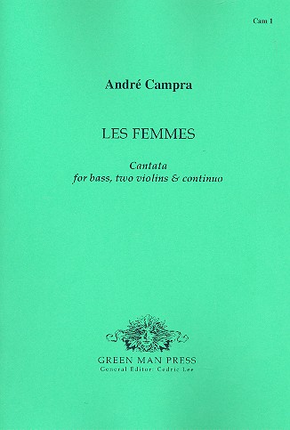 Les femmes cantata  for bass, 2 violins and bc  parts