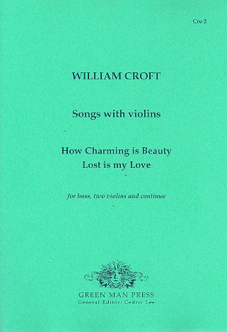 Songs with violins for  bass, 2 violins and bc,  parts  