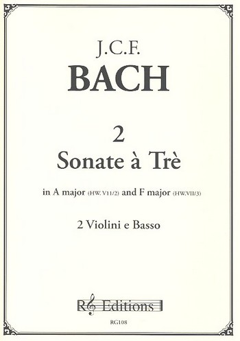 2 Sonate  a tre per 2 violini  e basso,  parti  