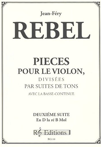 Deuxieme suite en D   pour le violon avec la basse continue,  parties