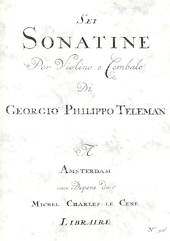 6 sonatine per violino e cembalo  Faksimile  