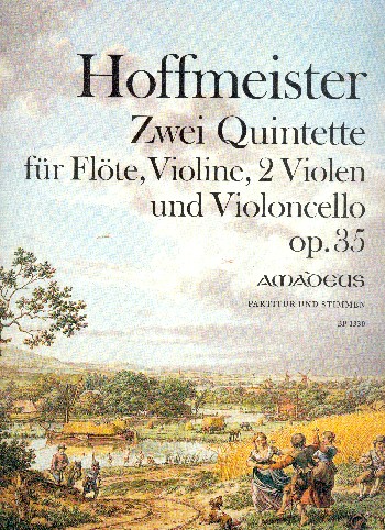 2 Quintette op.35 für Flöte, Violine,  2 Violen und Violoncello  Partitur und Stimmen