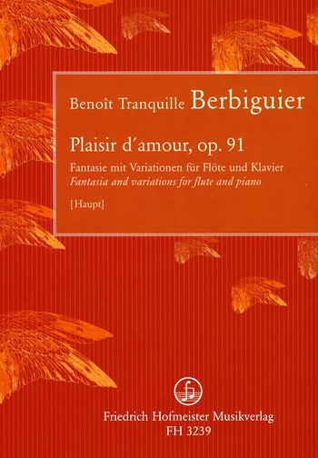 Plaisir d'amour op.91  für Flöte und Klavier  