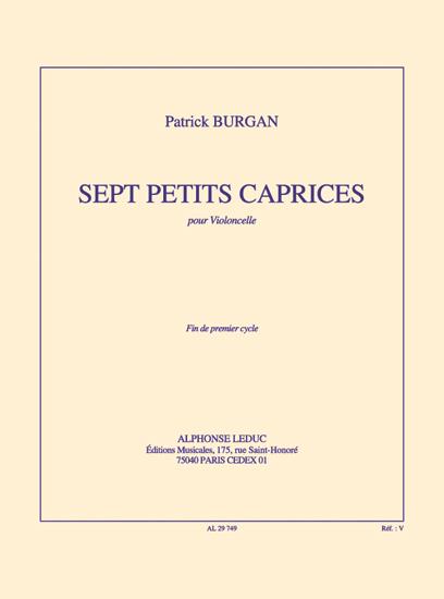 7 petits caprices pour&nbsp;&nbsp;violoncelle&nbsp;&nbsp;