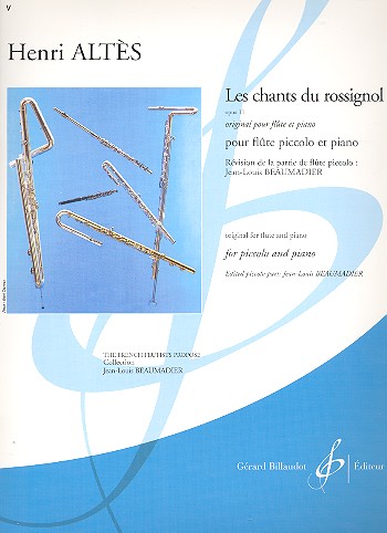 Les chants du rossignol op.11  pour flute piccolo et piano  