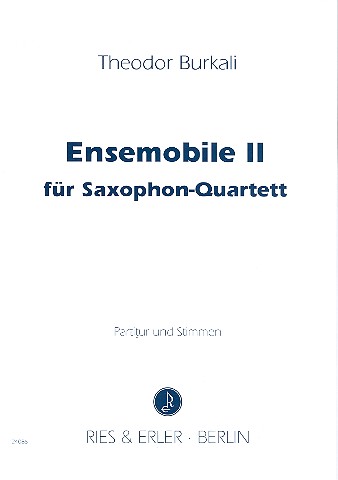 Ensemobile Nr.2 für 4 Saxophone (SATB)  Partitur und Stimmen  