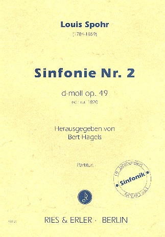 Sinfonie d-Moll Nr.2 op.49 für Orchester  Partitur  