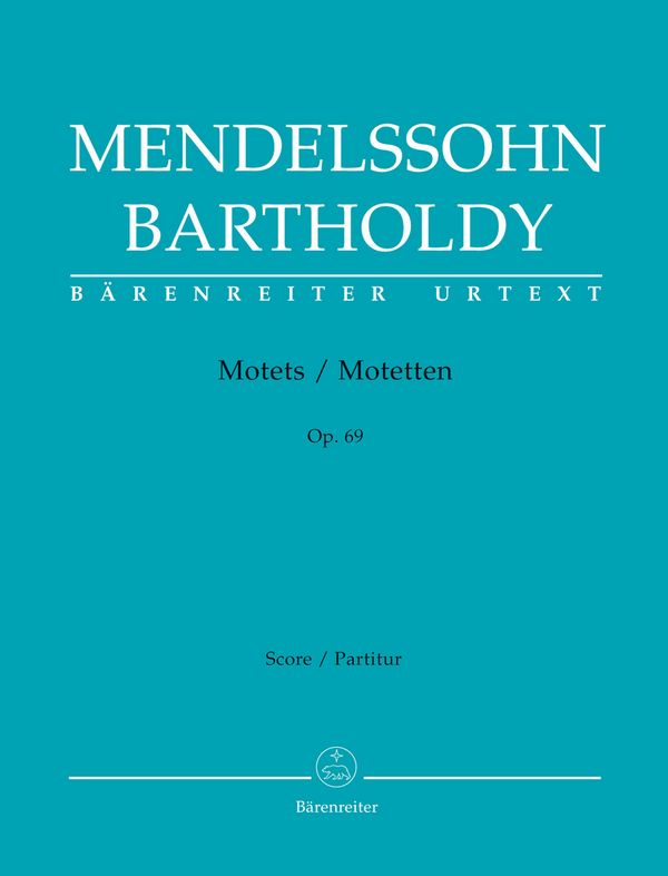 Motetten op.69 &nbsp;&nbsp;für gem Chor a cappella (Orgel ad lib)  &nbsp;&nbsp;Partitur (dt/en)