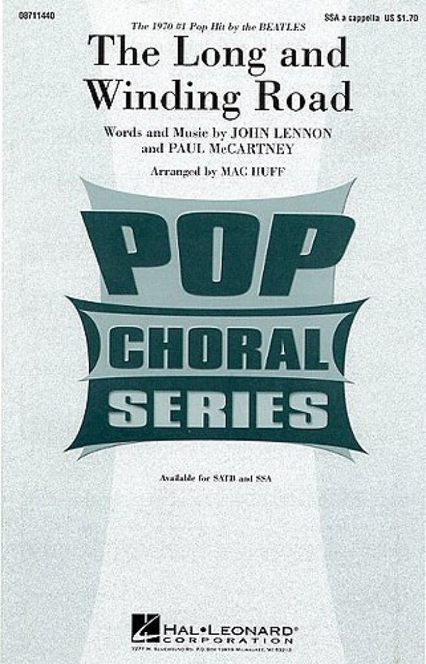 The long and winding Road for&nbsp;&nbsp;female chorus (SSA) a cappella&nbsp;&nbsp;