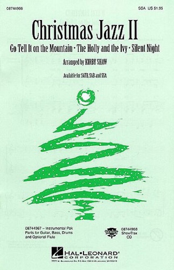 Christmas Jazz vol.2 for&nbsp;&nbsp;female chorus (SSA) and piano,  score&nbsp;&nbsp;
