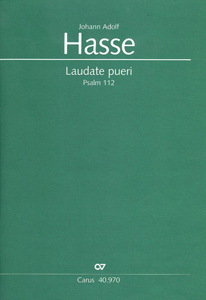 Laudate pueri (Psalm 112) für&nbsp;&nbsp;Soli, gem Chor und Orchester&nbsp;&nbsp;Partitur