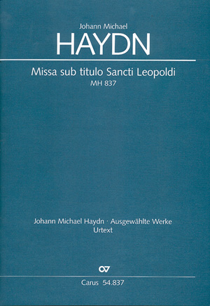 Missa sub Titulo Sancti Leopoldi MH837  für Soli, Frauenchor, 2 Hörner, 2 Violinen,  Orgel und Bässe,  Partitur
