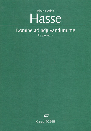 Domine ad adjuvandum me  für Soli, Chor und Orchester  Partitur