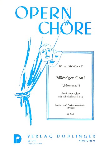 Mächt'ger Gott aus Idomeneo&nbsp;&nbsp;für gem Chor und Klavier&nbsp;&nbsp;Klavierpartitur