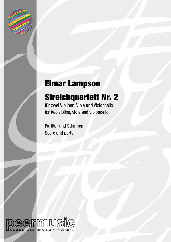 Streichquartett Nr.2&nbsp;&nbsp;&nbsp;&nbsp;Partitur und Stimmen