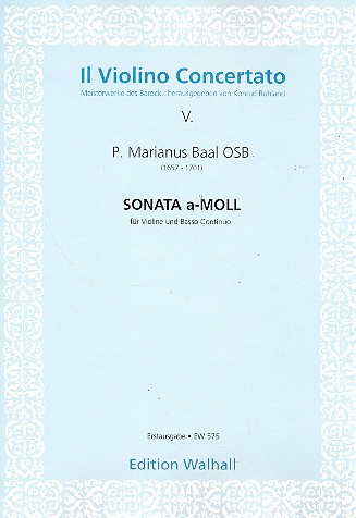 Sonate a-Moll&nbsp;&nbsp;für Violine und Bc&nbsp;&nbsp;