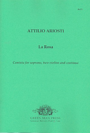 La Rosa for soprano, 2 violins  and bc,  parts  Cantata