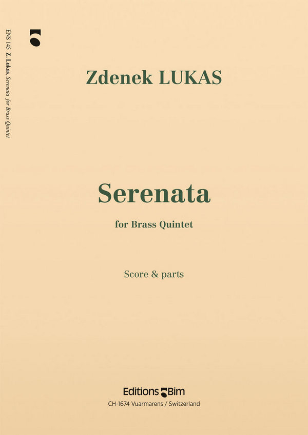 Serenata for brass quintet  score+parts  
