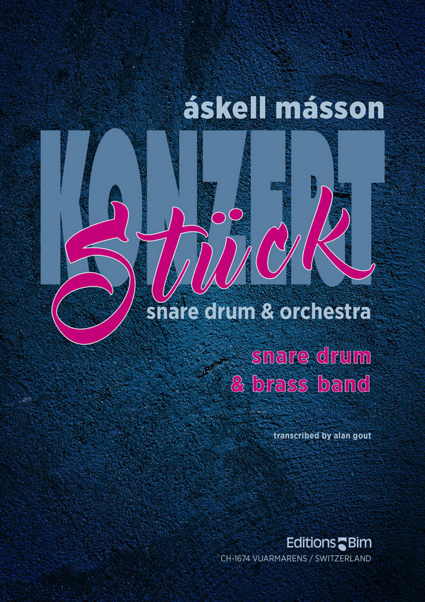 Konzertstück for snare drum&nbsp;&nbsp;and brass band, score&nbsp;&nbsp;Gout, Alan, arr.